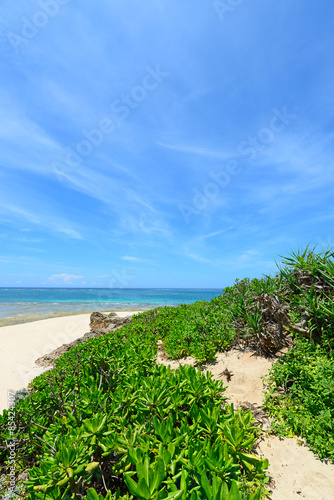 コマカ島の綺麗な海と夏空