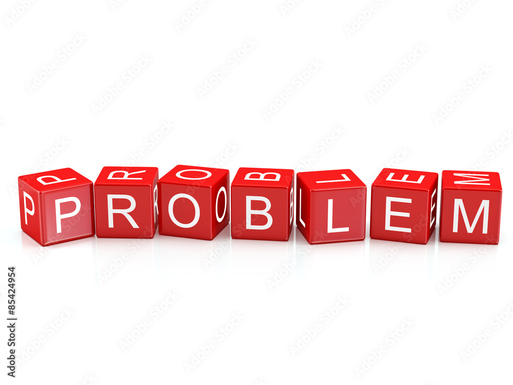 Problem - Alphabet blocks isolated Problem - Alphabet blocks isolated