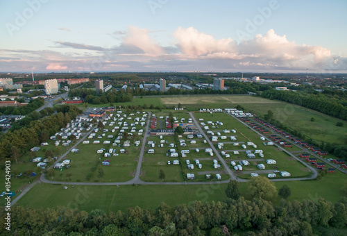 Aerial view of DCU-Absalon Copenhagen Camp, Denmark photo