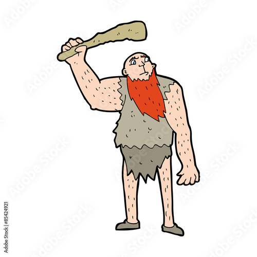 cartoon neanderthal