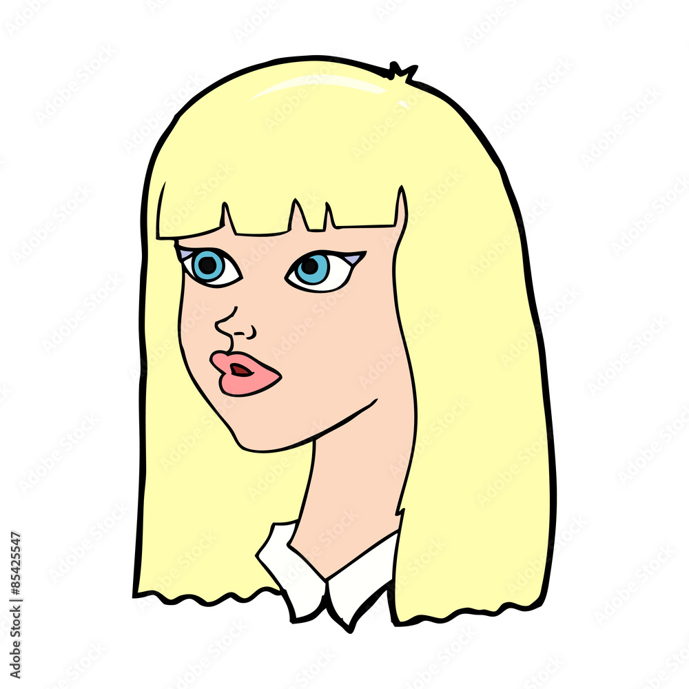 cartoon pretty girl with long hair cartoon pretty girl with long hair