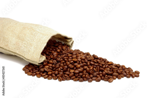 Burlap Sack & Coffee Beans