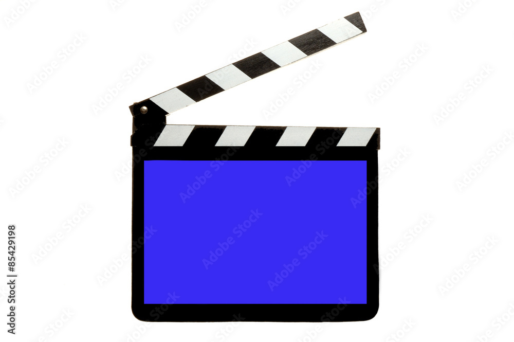 Clap Board with blue screen