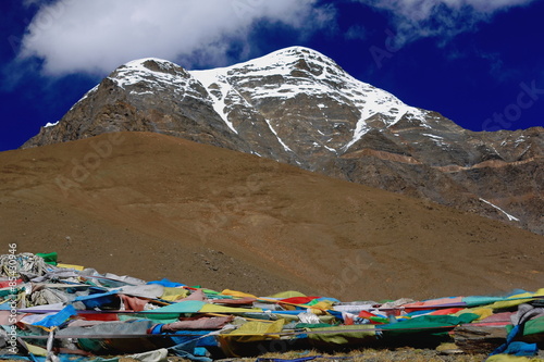 Mt.Mungyu Zari seen from Karo-La. Tibet. 1558 photo