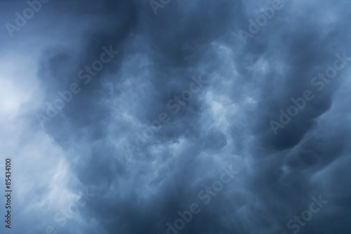 Blue storm clouds background