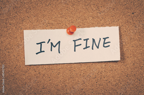 I'm fine