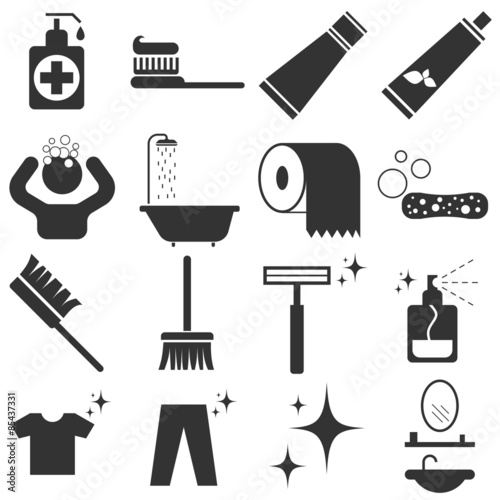 Personal Hygiene Icon Set