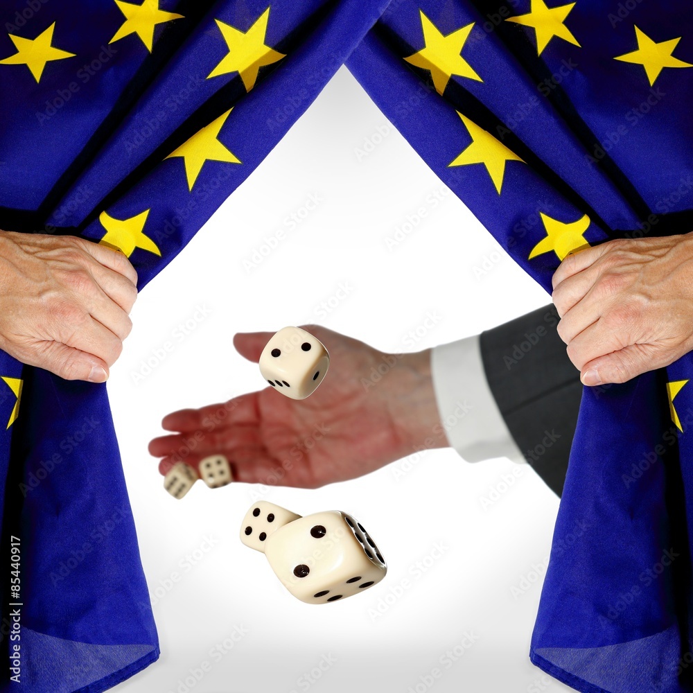 EU Poker im EU Kasperle Theater, Vorhang Stock-Foto | Adobe Stock