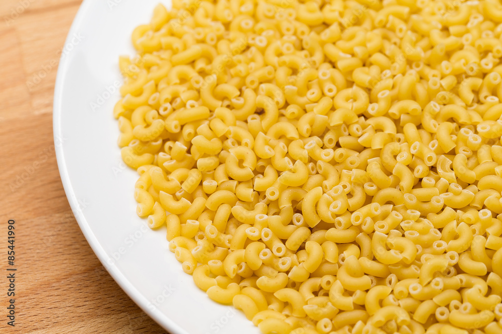 Italian pasta on plate