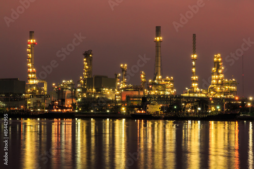 Oil Refinery at Bangkok Thailand.