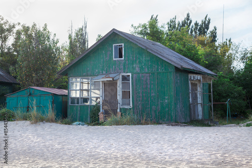 Abandoned soviet recreation center in seaside resort