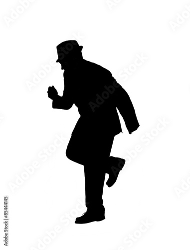 Silhouette of a Man Dancing