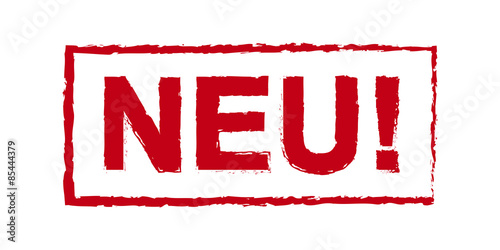 Stempel Neu in rot