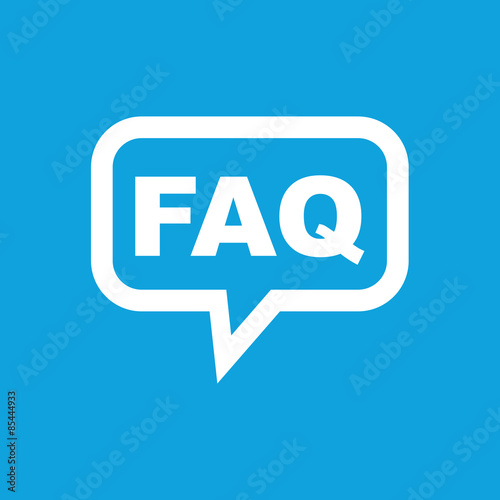 FAQ message icon