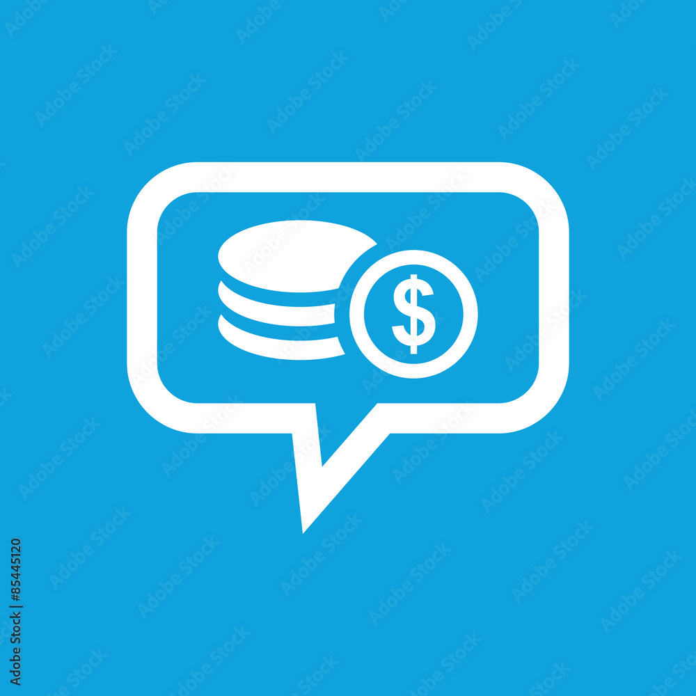 Dollar rouleau message icon Dollar rouleau message icon