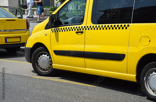 Taxi in the city