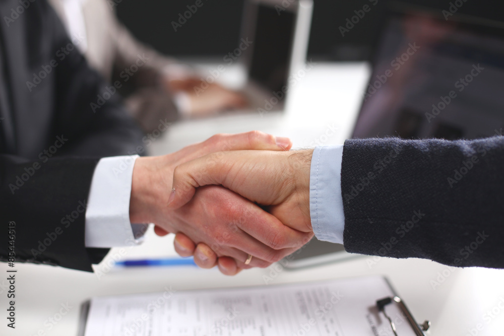 handshake in office handshake in office