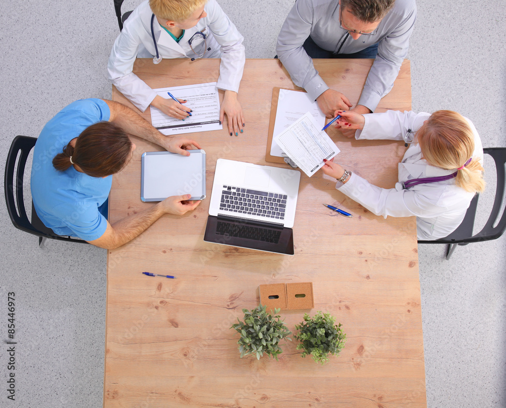 Group of Multiethnic Busy People Working in an Office Group of Multiethnic Busy People Working in an Office