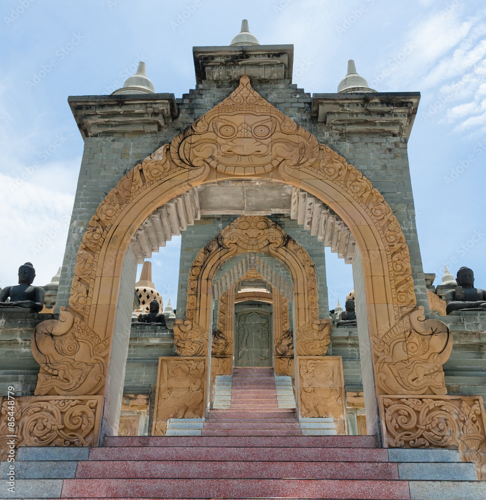 Sandstone pagoda entrance
