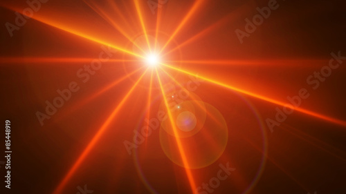 Birght glowing star