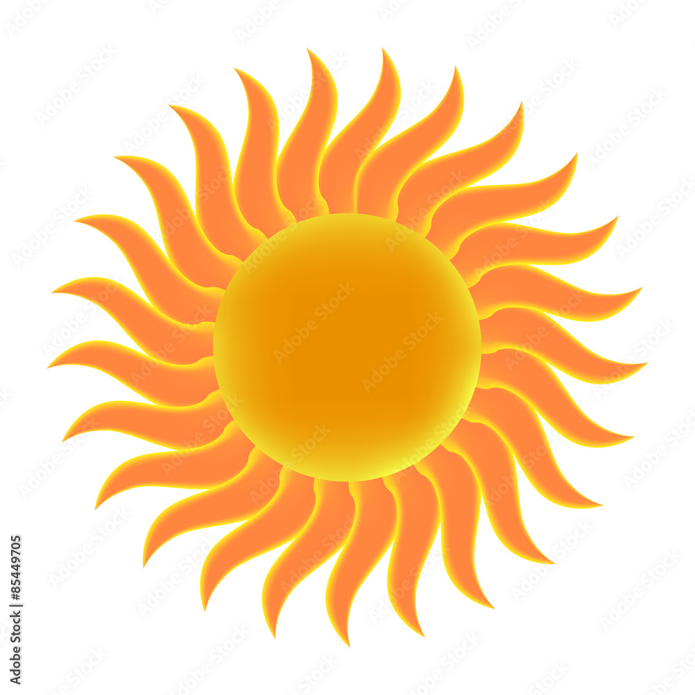 Sun. Vector illustration. Eps 10