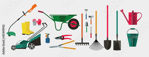 Tools for working in the garden and kailyard.