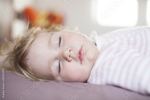 peaceful face of baby sleeping