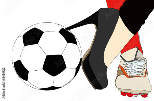 A sporty and elegant woman