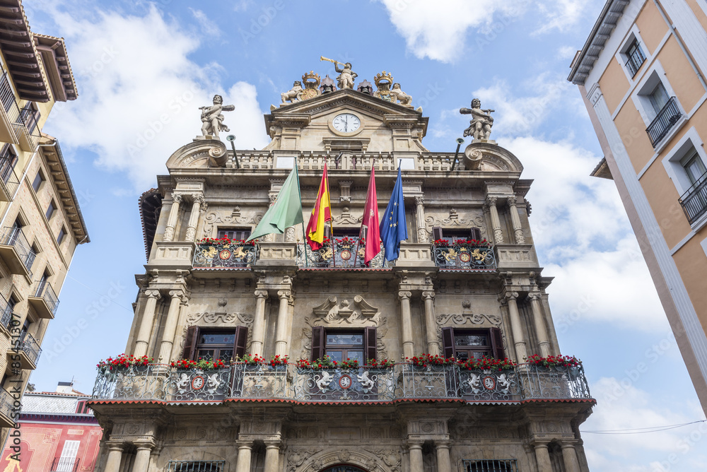 Town hall of Pamplona, Spain