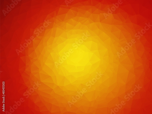 red sun yellow orange background