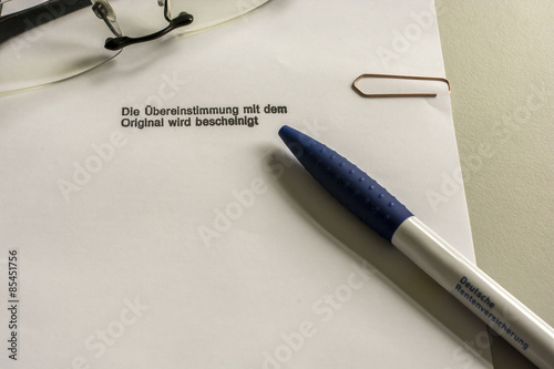 Foto Beglaubigte Abschrift 1
