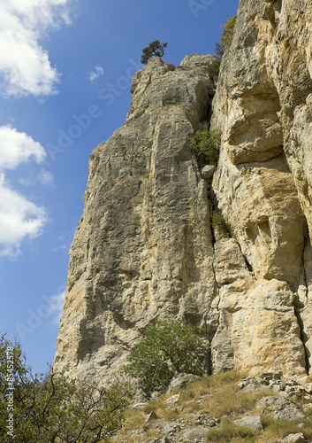 The rocks of the massif of Karaul-Oba.Crimea.