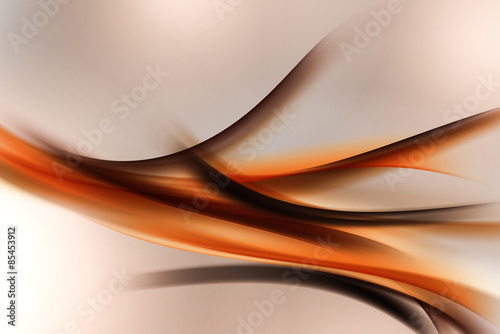 Modern orange brown fractal abstract background