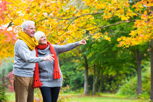 Pärchen im Herbst des Lebens 