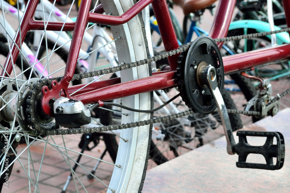 Fototapeta premium bicycle pedal closeup