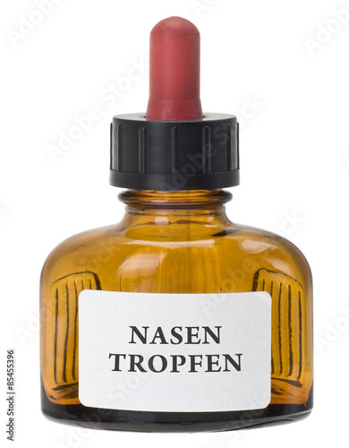 Arzneiflasche mit Pipette - Nasentropfen