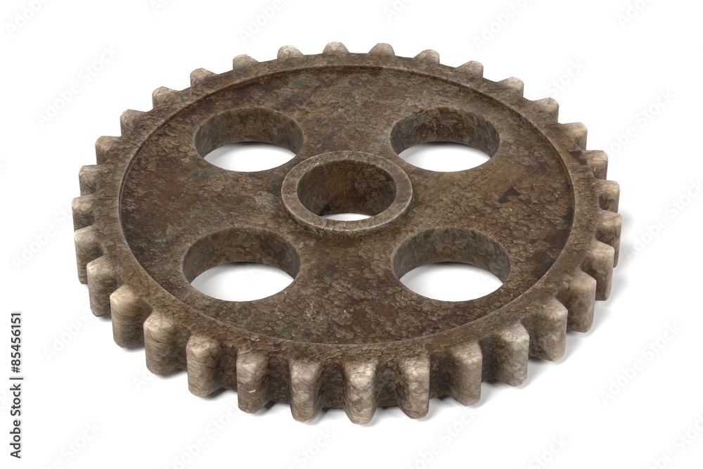 3d render of gear wheel