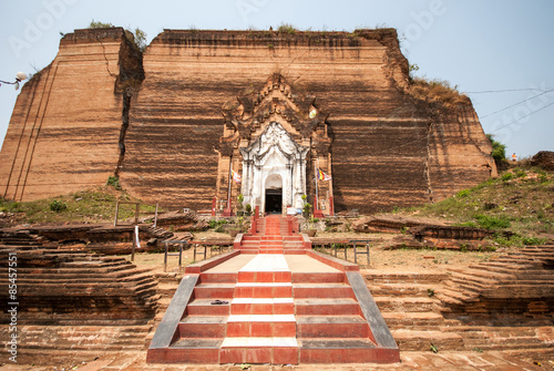 Ruined Mingun pagoda in Mandalay, Myanmar