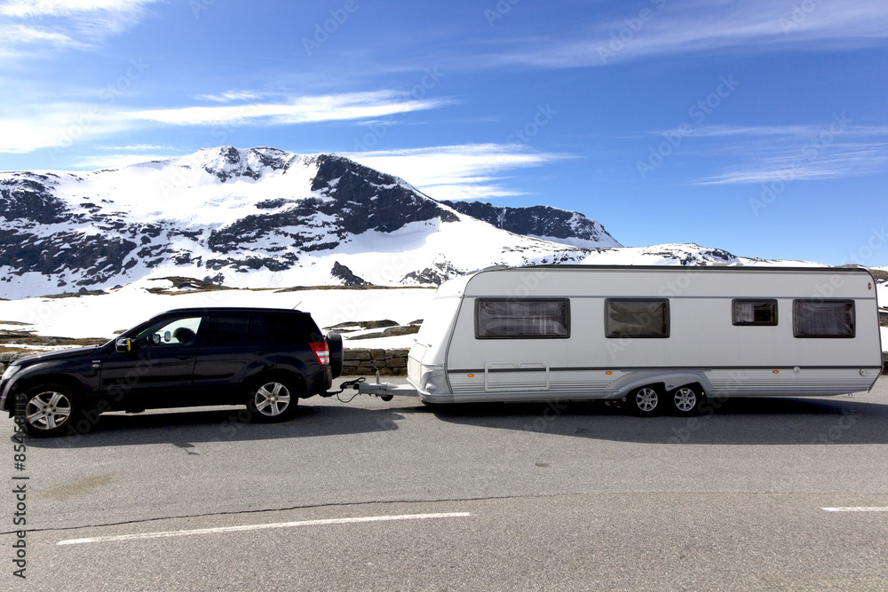 Fototapeta premium Mountain camping