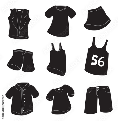 set of clothing icon