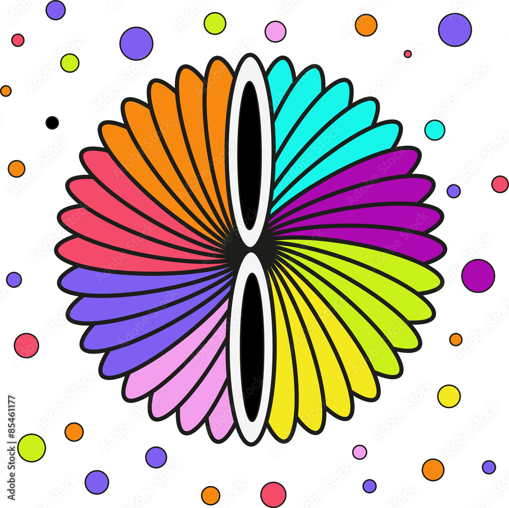 Obraz premium vector illustration of a multicolor abstract background