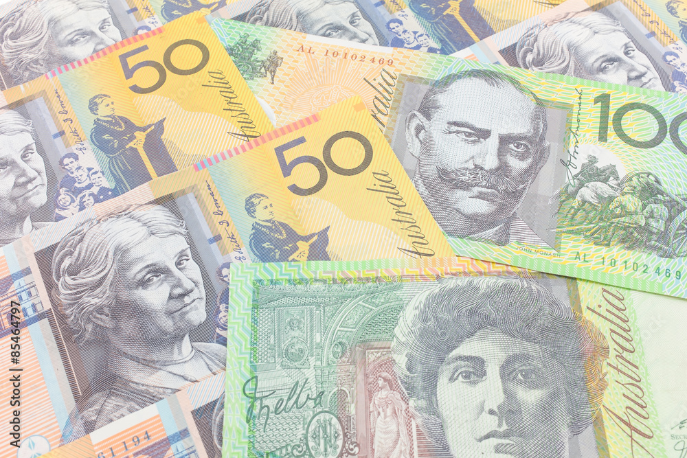 Australia dollar, bank note of Australia.