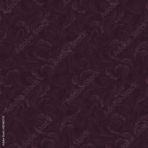 Seamless pattern in fine design with floral elements
