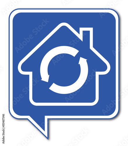 Logo maison et ventilation.