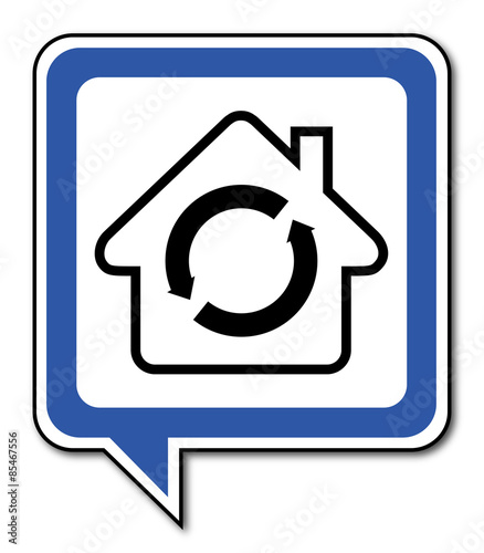 Logo maison et ventilation.