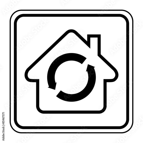 Logo maison et ventilation.
