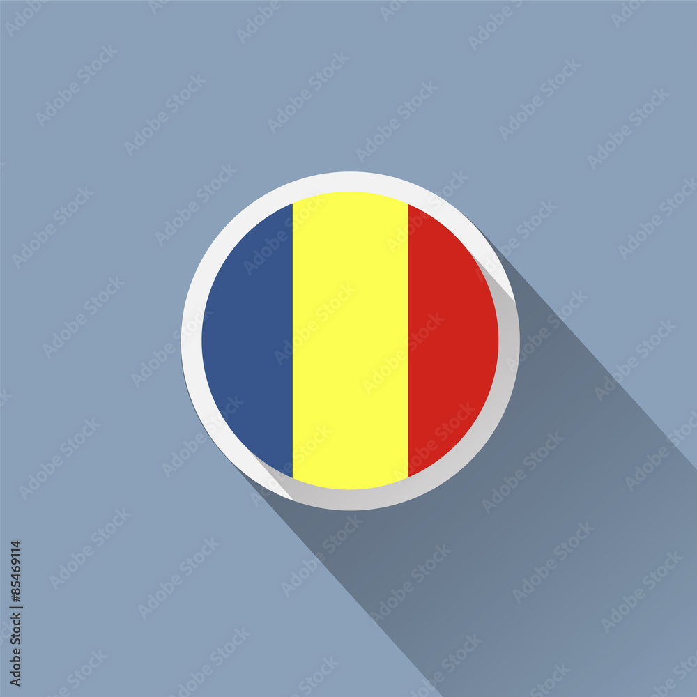 Fototapeta premium Romania flag icon