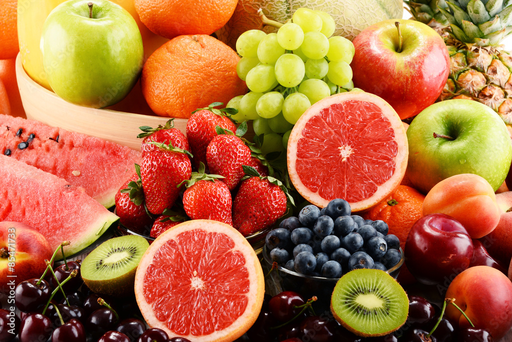 Composition with assorted fruits Composition with assorted fruits