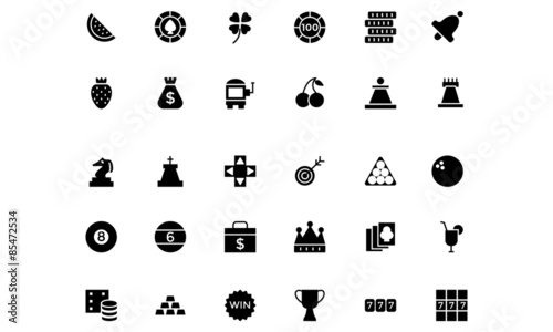 Casino and Gambling Vector Icons 2

