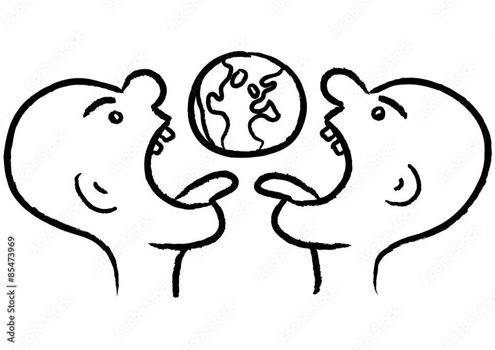 Obraz premium ceat the world